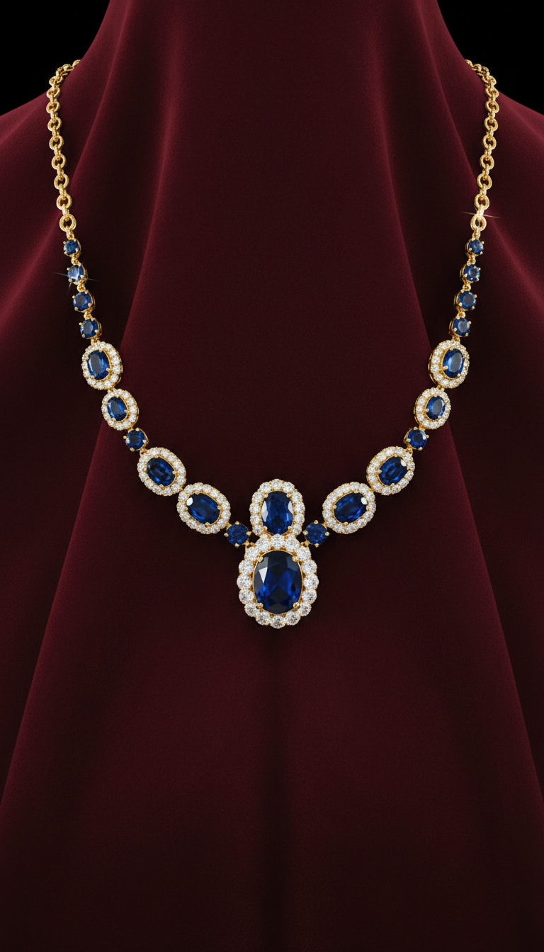 22k Gold Filigree Choker Necklace