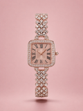 Women's American Diamond Watch (Square) - Rose Gold