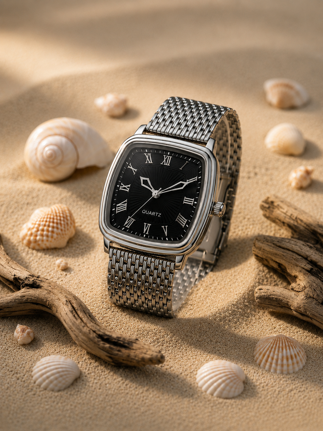 1980s Quartz Men's Luxury Watch - Silver