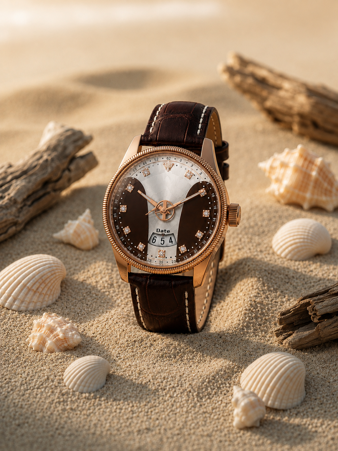 Classy Luxury Men's Watch - Brown