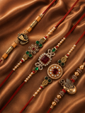 Traditional Rakhi Set (5 Pcs)