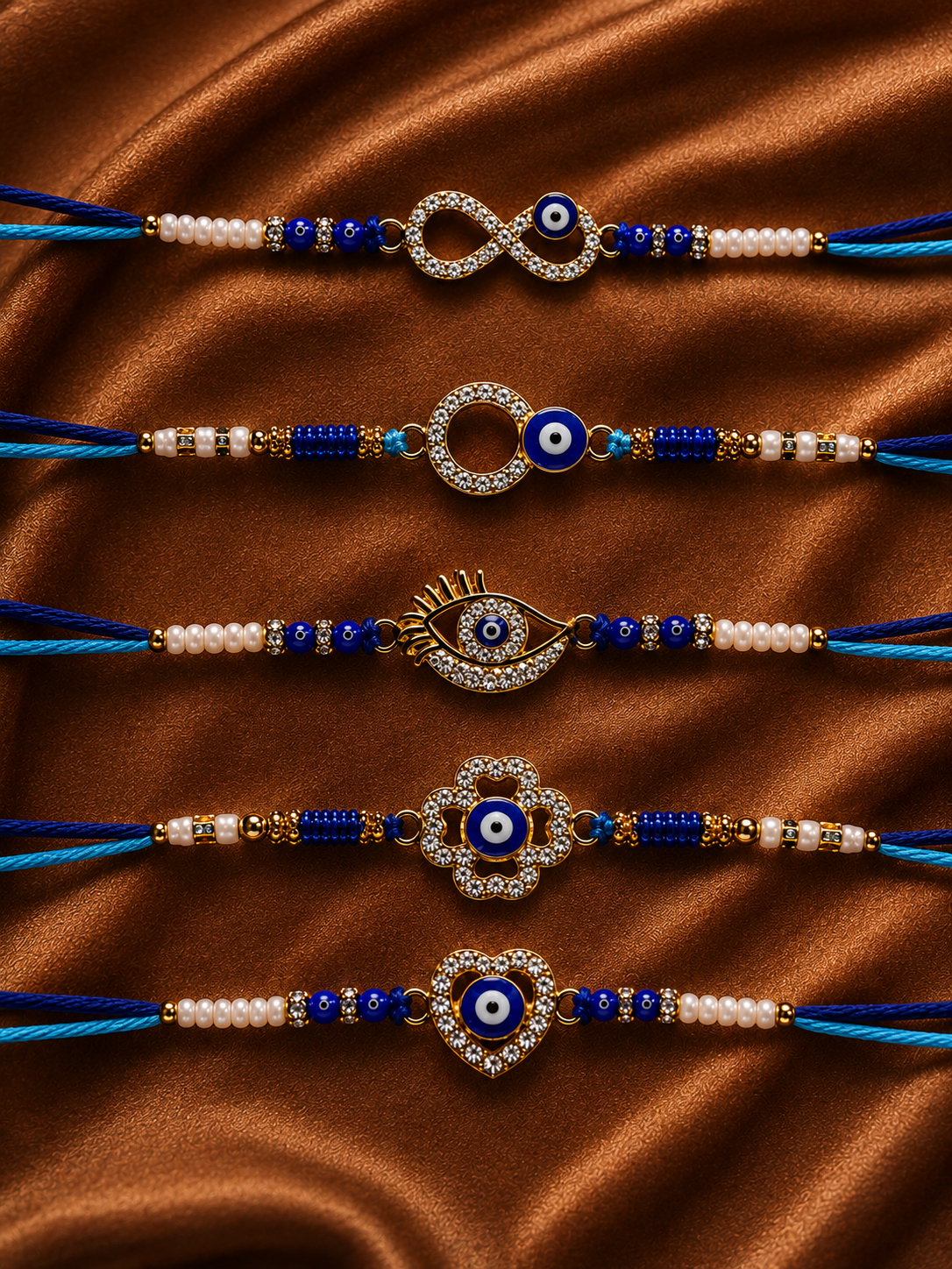 Evil Eye Rakhi Set (5Pcs)